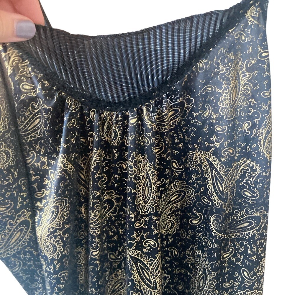 ✨Vintage✨ Black & gold lingerie-look mini dress - Picture 4 of 9